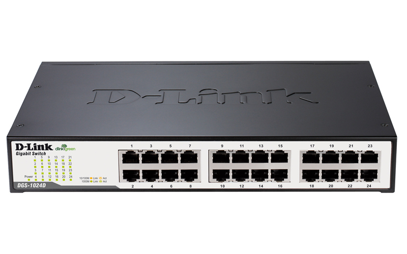 Cumpara  Rețea cu fir - 24-ports 10/100/1000Mbps Switch D-Link 