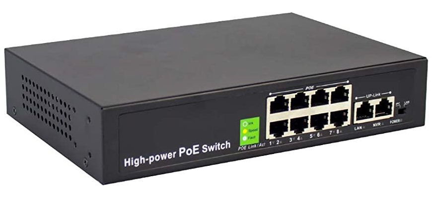 .8-port Ethernet POE Switch POE-SW8A..