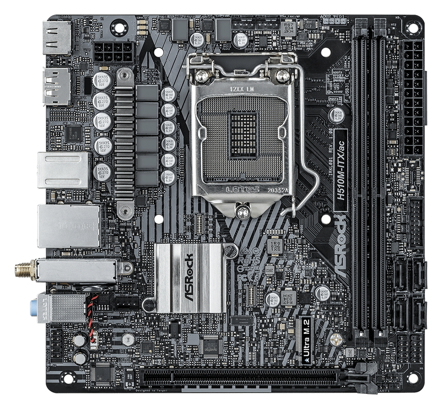 Cumpara  Plăci de bază - MB S1200 ASRock H510M-ITX/AC  mini-ITX..