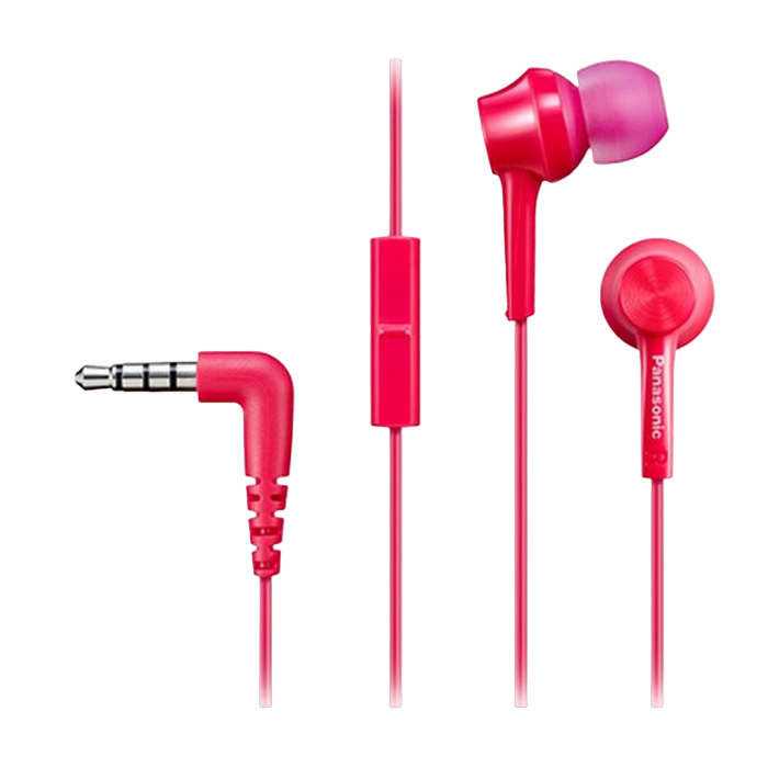 Cumpara  Audio, Hi-Fi - Earphones Panasonic RP-TCM115GCP Pink, Mic, 4..
