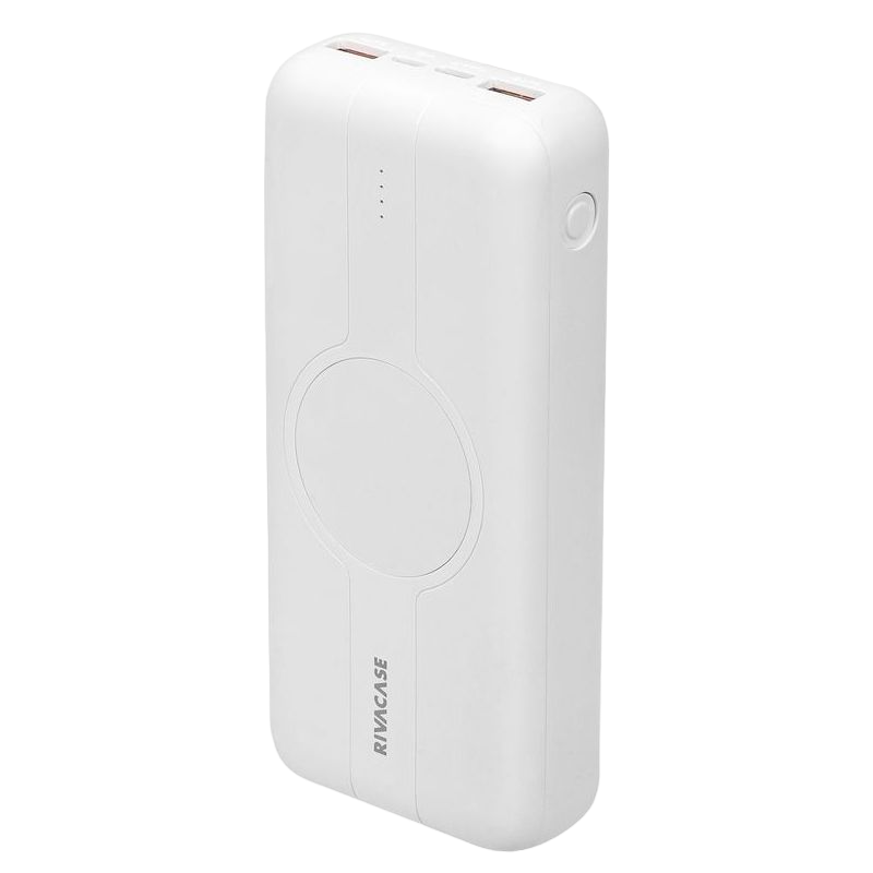 Wireless Power Bank Rivacase 20000 mAh QC 3.0/PD, VA2602, White
