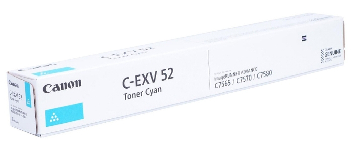 Toner Canon C-EXV52 Cyan (xxxg/appr. 66 500 pages 5%) for iR ADV C75xxi, DX C77xxi
