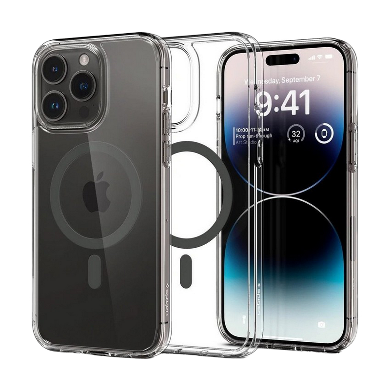 Spigen iPhone 14 Pro, Ultra Hybrid Mag Magsafe, Graphite