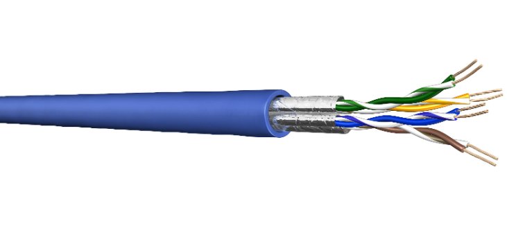 Cable FTP Cat.6  Draka, 23awg, 400MHz,  COPPE..