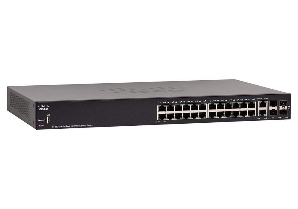 24-port 10/100Mbps PoE Smart Switch  Cisco SF..