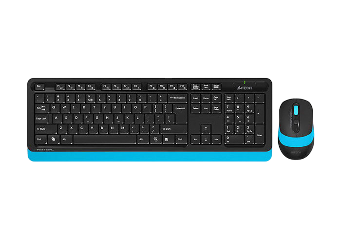 Клавиатура и мышь A4Tech FG1010, Беспроводное, Черный/Синий