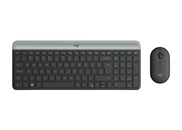 Wireless Keyboard & Mouse Logitech MK470, Compact, Ultra thin, Scissor keys, Quiet typing, 1000dpi,