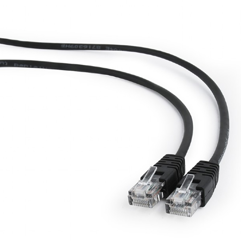 1 m, Patch Cord  Black, PP12-1M/BK, Cat.5E, C..