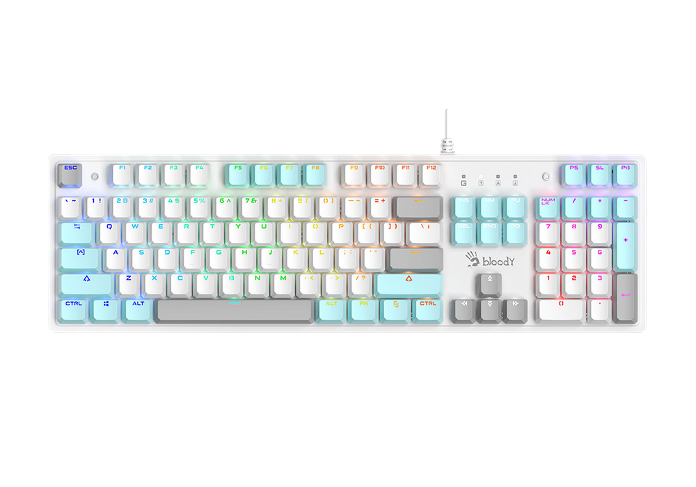 Клавиатура Bloody S510R, Проводное, White