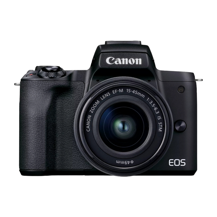 DC Canon EOS M50 Mark II, Black & EF-M 15-45m..