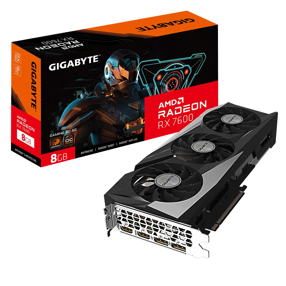 Cumpara  Carduri video - VGA Gigabyte Radeon RX 7600 8GB GDDR6 Gaming ..