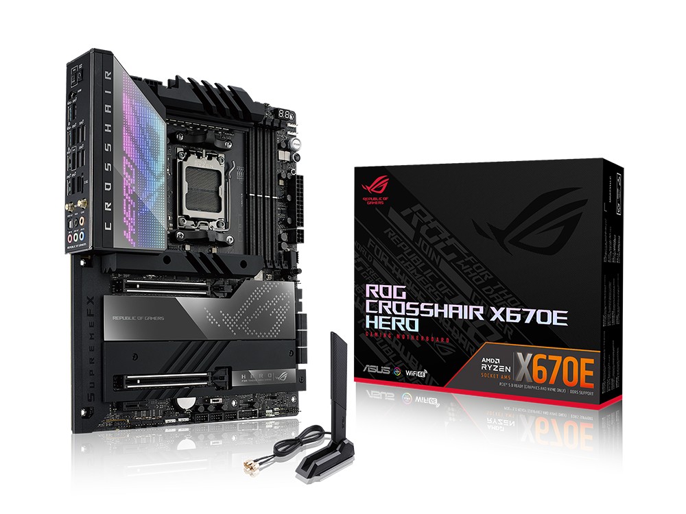 Cumpara  Plăci de bază - MB AM5 ASUS ROG CROSSHAIR X670E HERO, ATX..