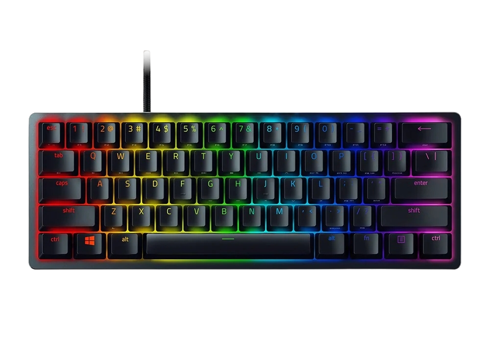 Gaming Keyboard Razer Huntsman Mini, Mechanical, 60% Form Factor, Optical Linear SW, Aluminum, Doubl