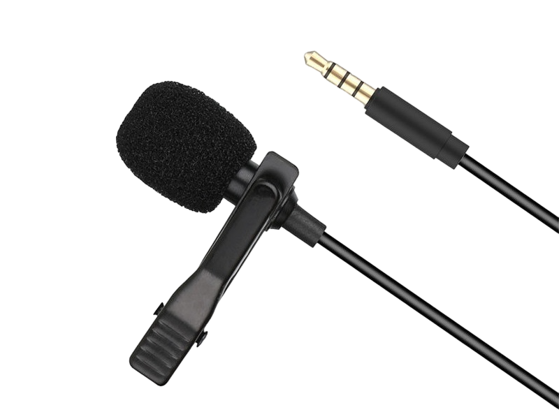 XO wired microphone MKF01, 3.5mm black..