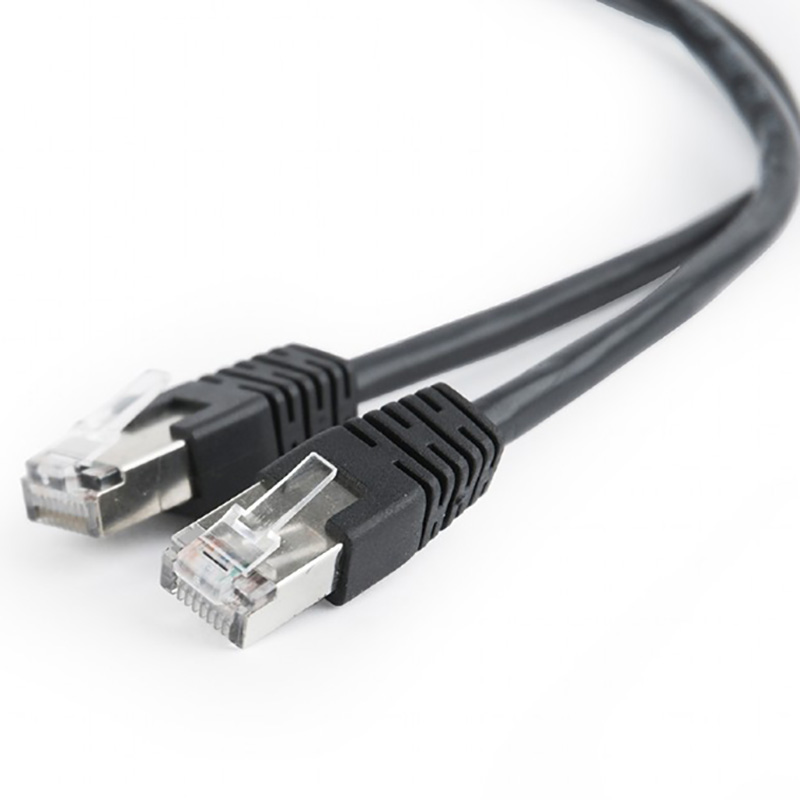 Cumpara  Cabluri, conectori, unelte - 1 m, FTP Patch Cord  Black, PP22-1M/BK, Cat.5..