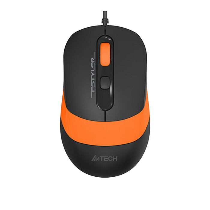Мышь A4Tech FM10, Черный/Оранжевый