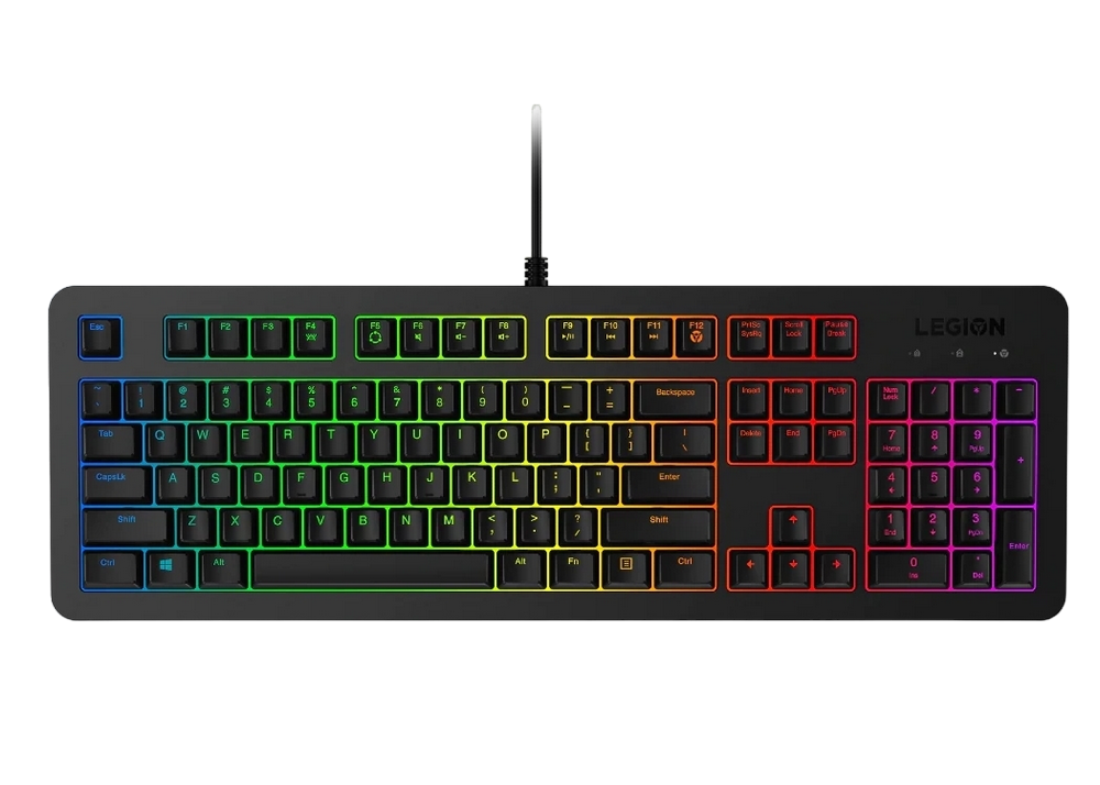 Lenovo Legion K300 RGB Gaming Keyboard, Programmable Keys, Backlight- 5 Zone Programmable RGB, Russi