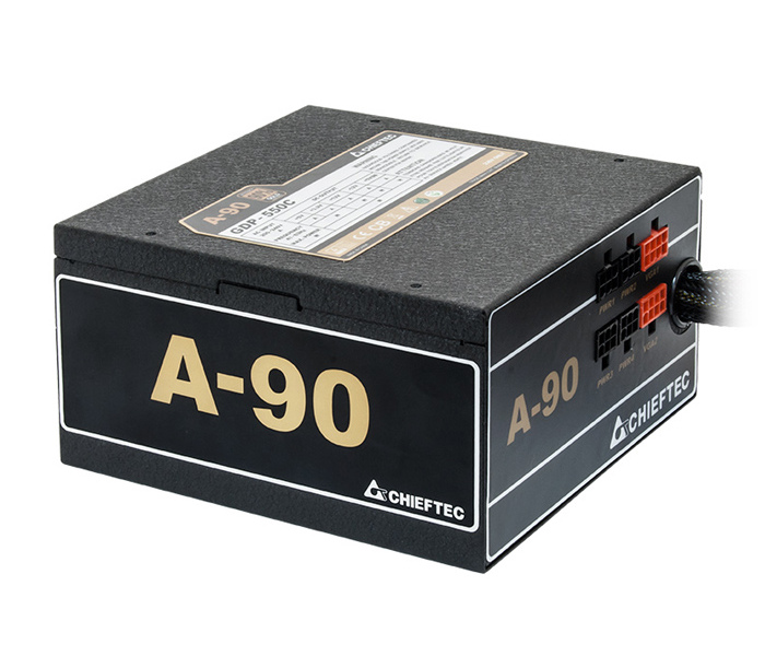 Power Supply ATX 650W Chieftec A-90 GDP-650C, 90+, 140mm, Active PFC, Semi Modular