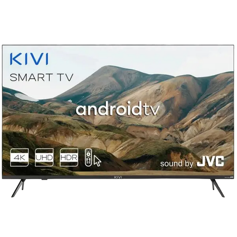 50" LED SMART TV KIVI 50U740LB, Real 4K, 3840x2160, Android TV, Black