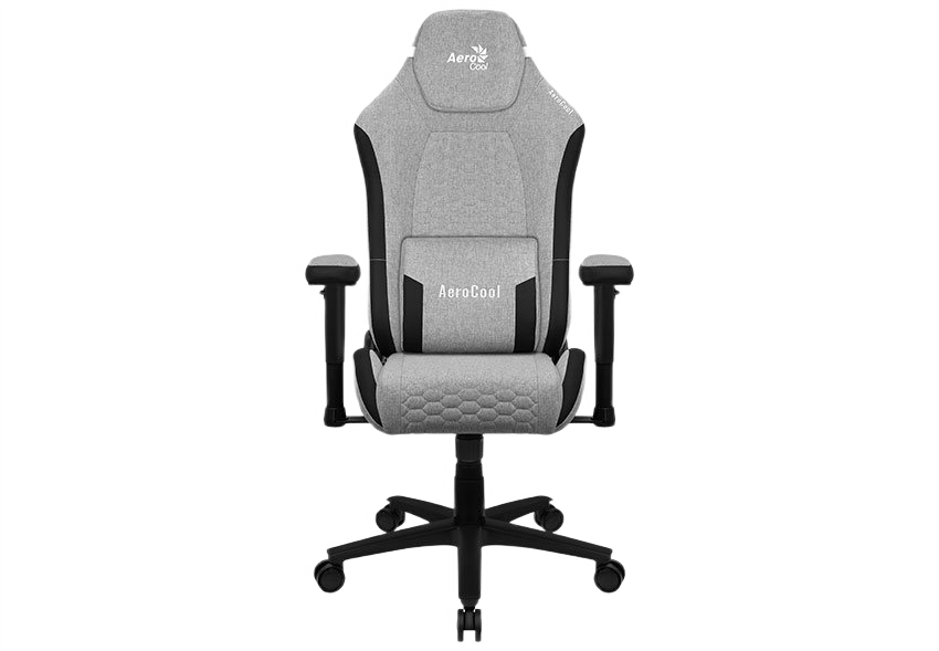 Игровое кресло AeroCool Crown AeroWeave, Ткань, Серый