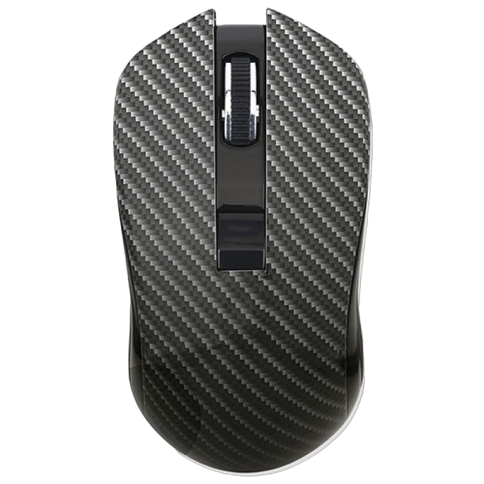 Wireless Mouse Qumo Kevlar, Optical, 800-1600 dpi, 4 buttons, Ambidextrous, 1xAA, Black