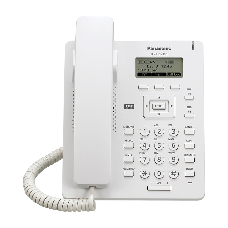 Panasonic KX-HDV100RU, White, SIP phone..