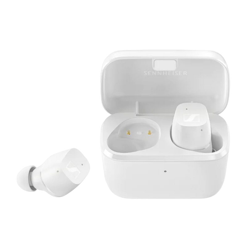 True Wireless Sennheiser CX200TW1, White IPX4, Passive Noise Cancellation, Up to 27 hours play time