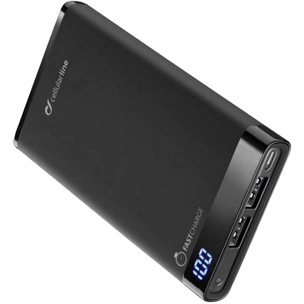 Power Bank Cellularline 6000mAh, slim, Black