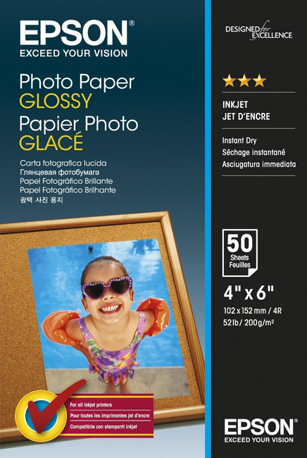 Paper Photo Epson 10x15, 200gr, 50 sheets - G..