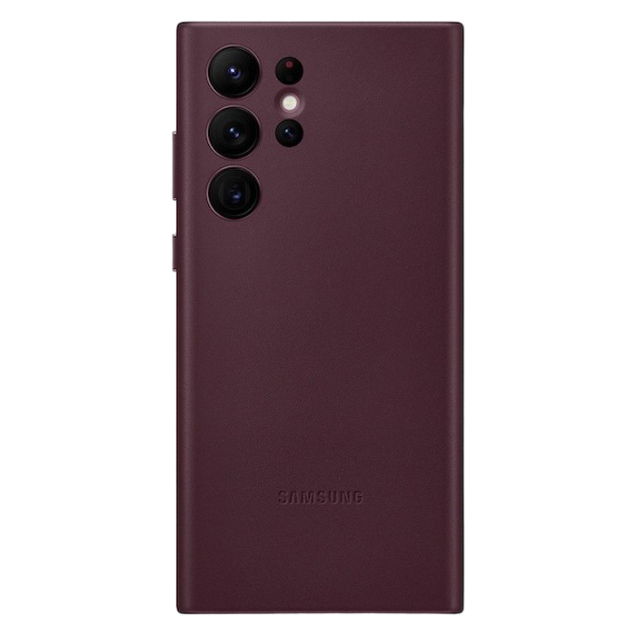 Original Sam. Leather cover Galaxy S22 Ultra, Burgundy
