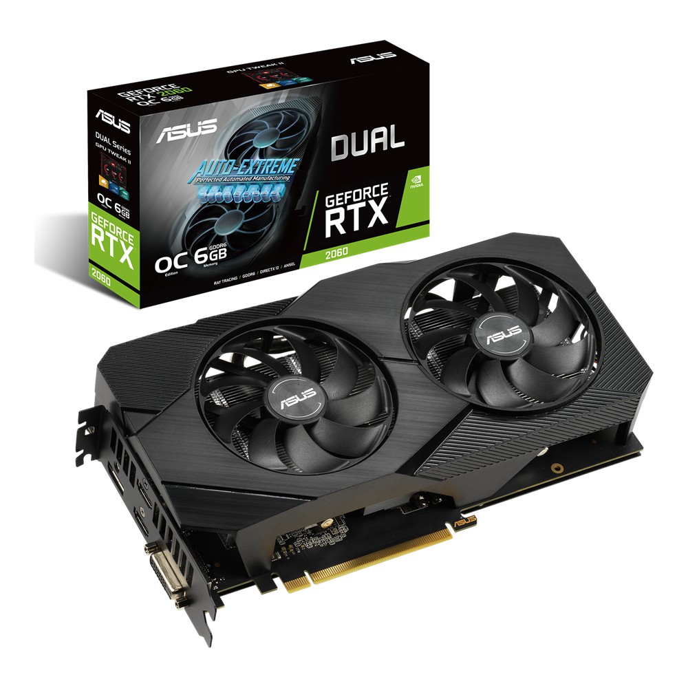 VGA ASUS RTX2060 6GB GDDR6 Dual EVO OC (DUAL-..