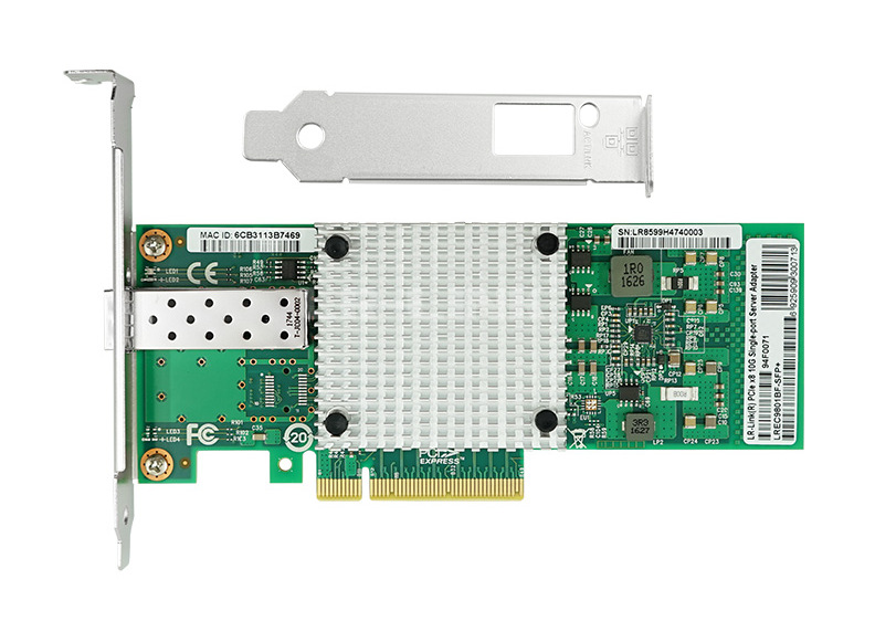 SFP+ PCI-E 10G Network Adapter, lntel 82599EN..