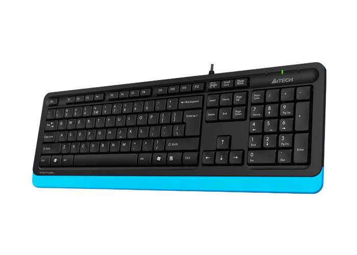 Клавиатура A4Tech FK10, Проводное, Черный/Синий