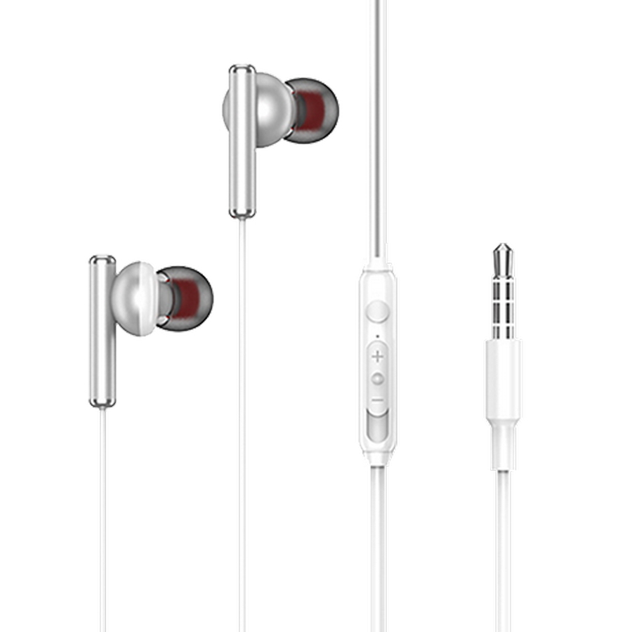 XO earphones, EP32 in-ear earphone, White..