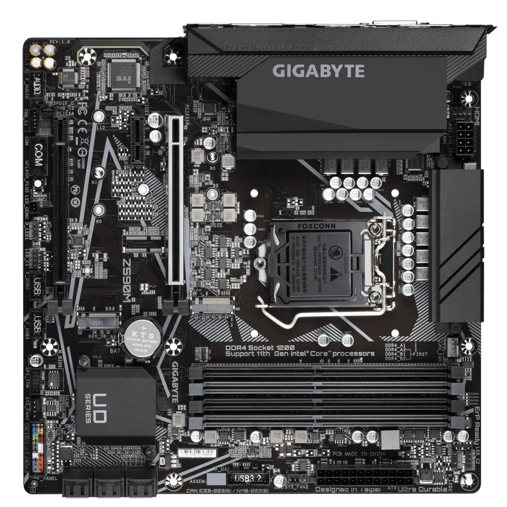Cumpara  Plăci de bază - MB S1200 Gigabyte Z590M 1.0  mATX..