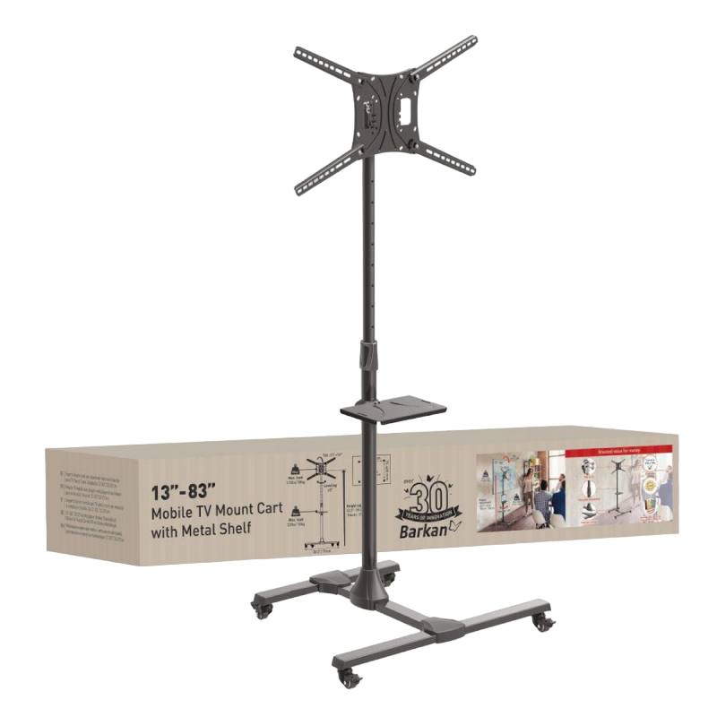 Cumpara  Suporturi TV - TV cart Barkan ''SW411H'' Black 13