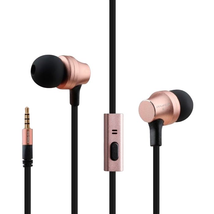 Awei earphones, Es-910i, RoseGold