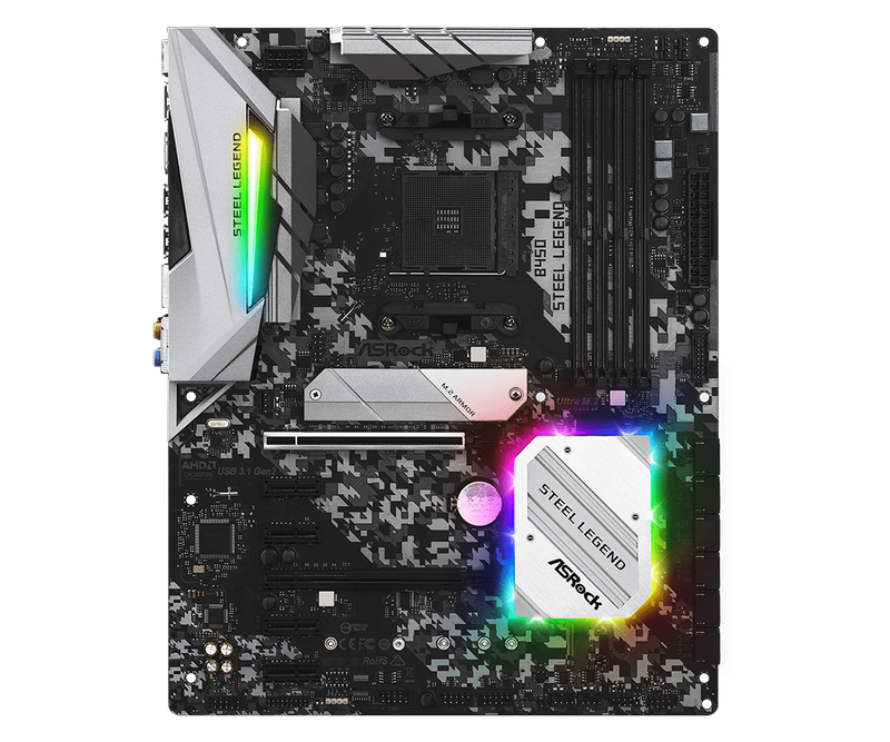 Cumpara  Plăci de bază - MB AM4 ASRock B450 STEEL LEGEND  ATX..