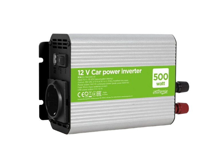 Inverter Energenie car power: Max.500W, 12 V,..