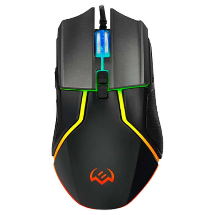 Gaming Mouse SVEN RX-G960, Optical 500-6400 dpi, 6 buttons, Weight adj, Backlight, Macro, Black, USB