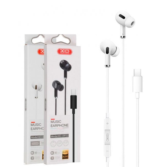 XO earphones, EP23 Type-C music, White