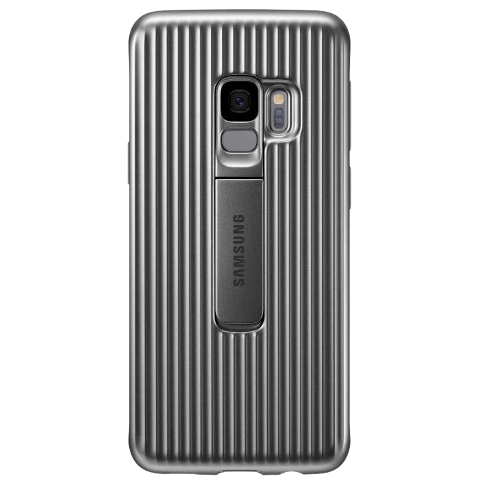 Original Sam. Protective Stadning Cover Galaxy S9, Silver
