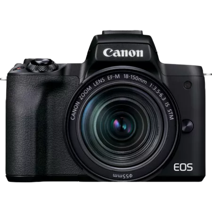 DC Canon EOS M50 Mark II, Black & EF-M 18-150..