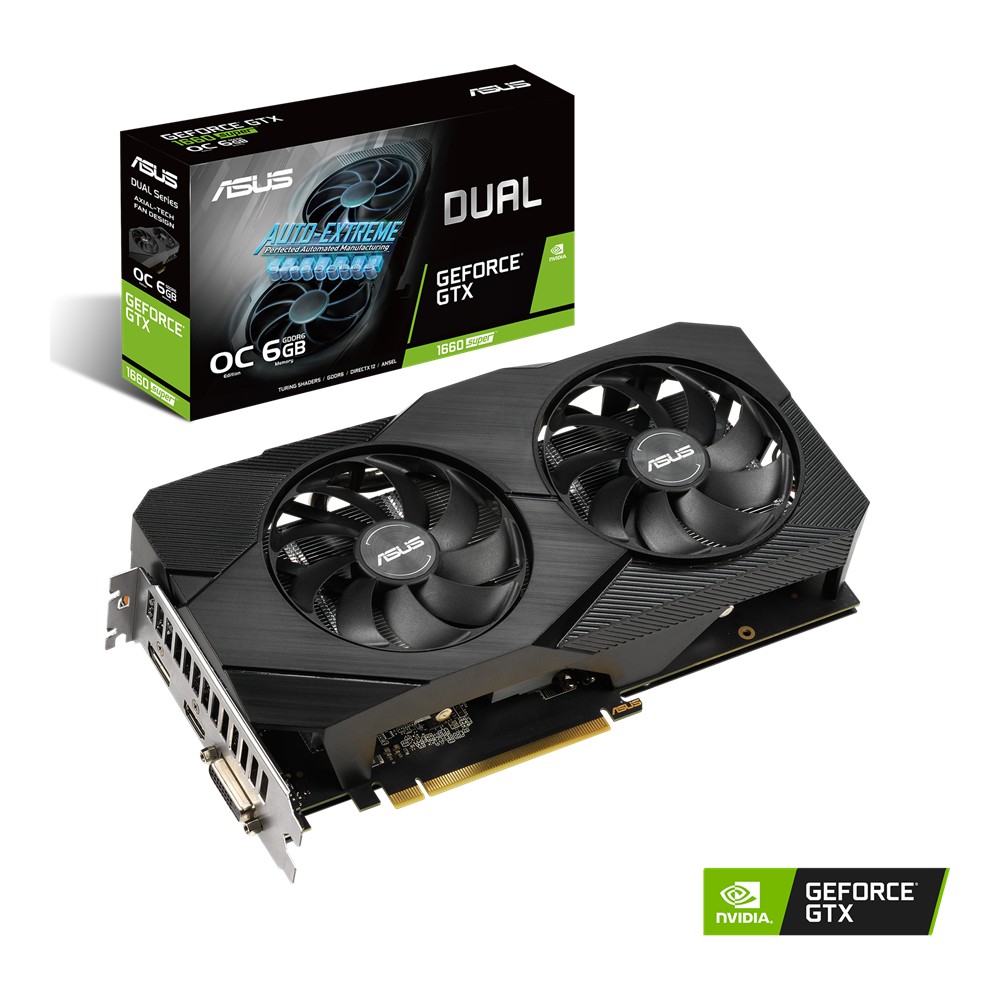 VGA ASUS GTX1660 SUPER 6GB GDDR6 Dual EVO OC ..