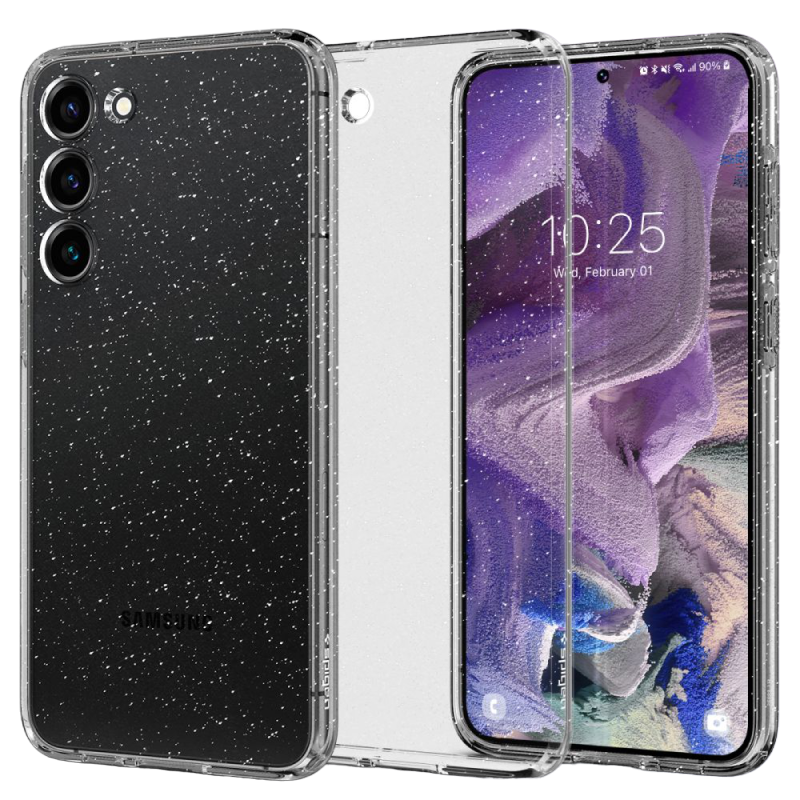Чехол Spigen Samsung S23, Liquid Crystal, Блестящий Кристалл