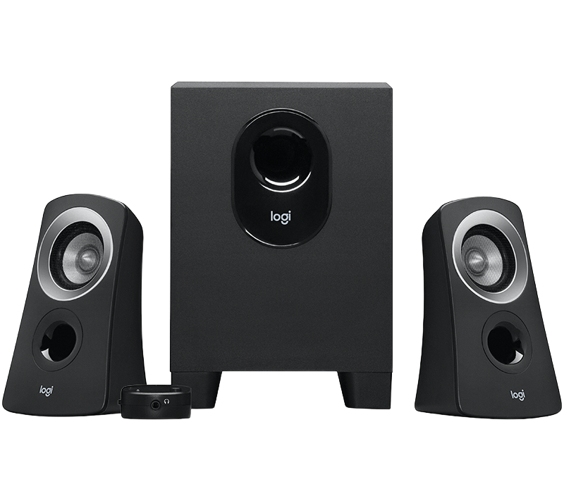 Speakers Logitech Z313, 2.1/25W RMS, Wired RC, Black