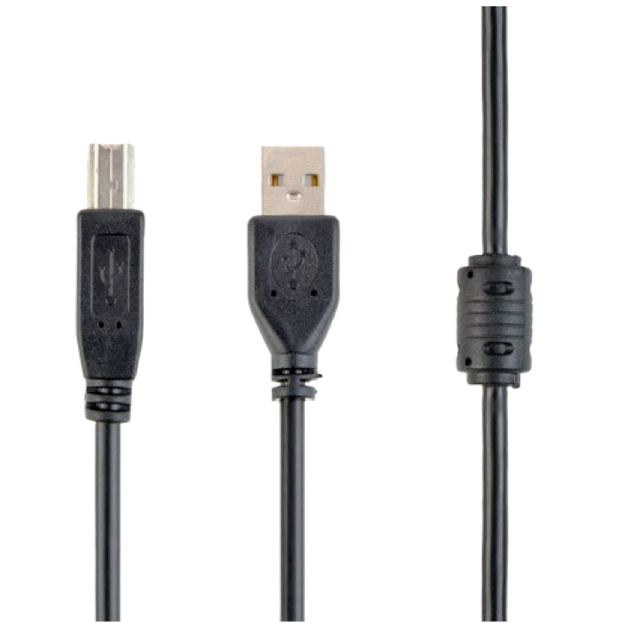Cable USB, AM/BM,  1.8 m, USB2.0  Premium quality with ferrite core, CCF-USB2-AMBM-6