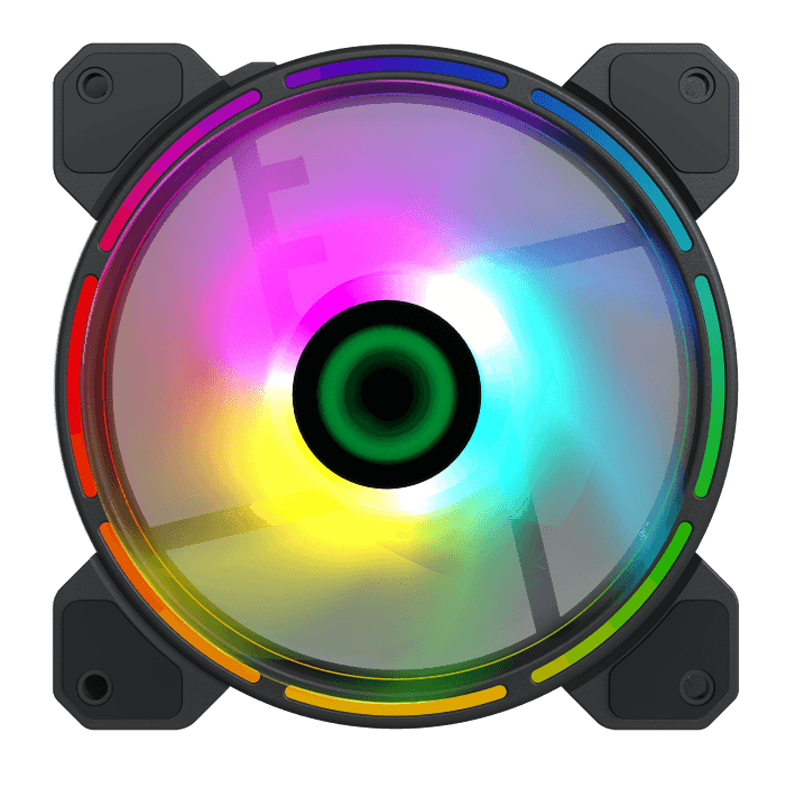 Cumpara  Ventilatoare pentru PC - PC Case Fan GAMEMAX FN-12Rainbow-D, 120mm, ..