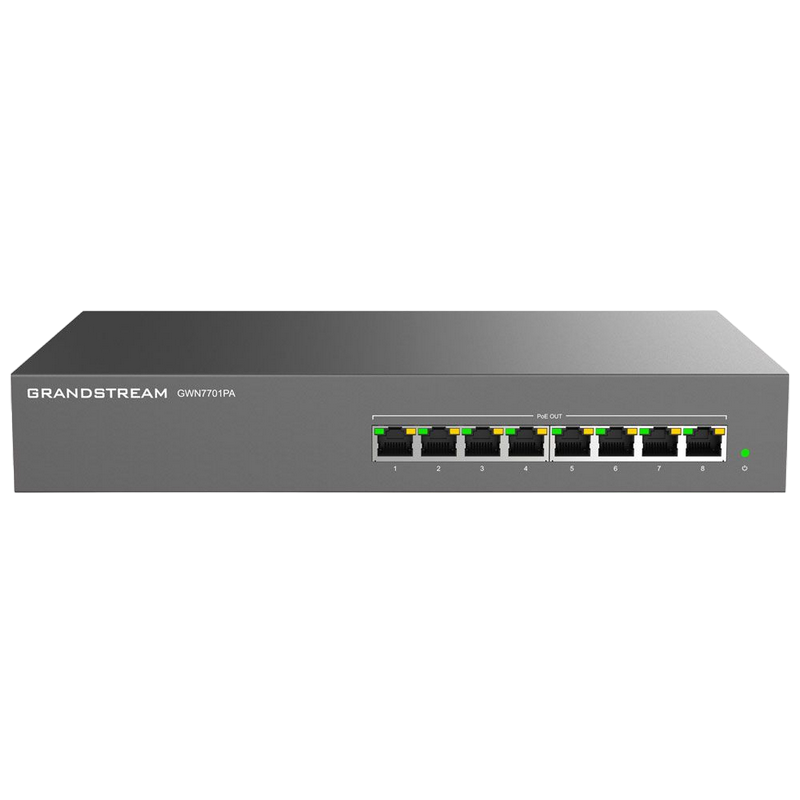 .8-port 10/100/1000Mbps  POE, Grandstream 