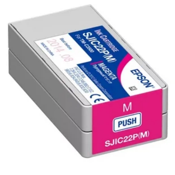 Картридж чернильный Epson SJIC22P, C33S020603, Пурпурный